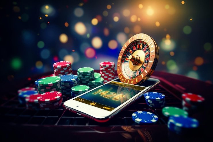 Antarmuka aplikasi mobile telatoto menampilkan berbagai permainan Playtech dalam grid yang terorganisir